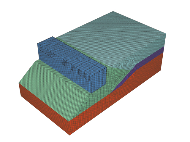 Calcul de l'effet de la houle sur les caissons Jarlan de l'Anse du Portier à Monaco