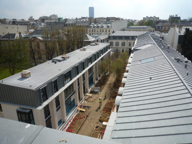 Vue du projet depuis la toiture