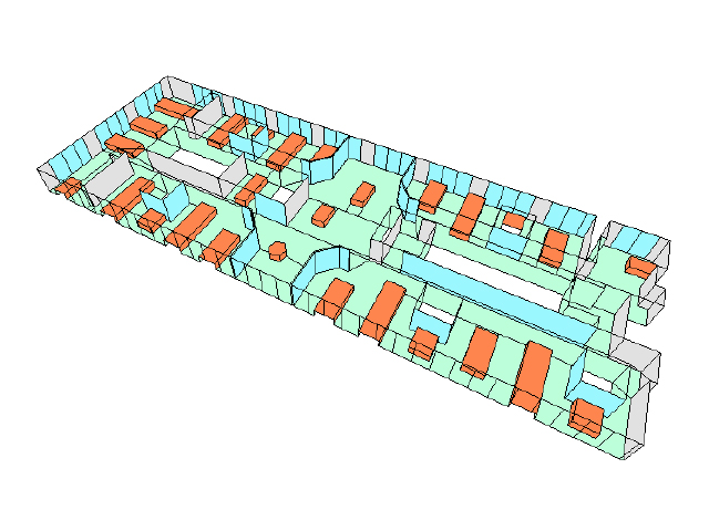 Modèle 3D du plateau de bureaux