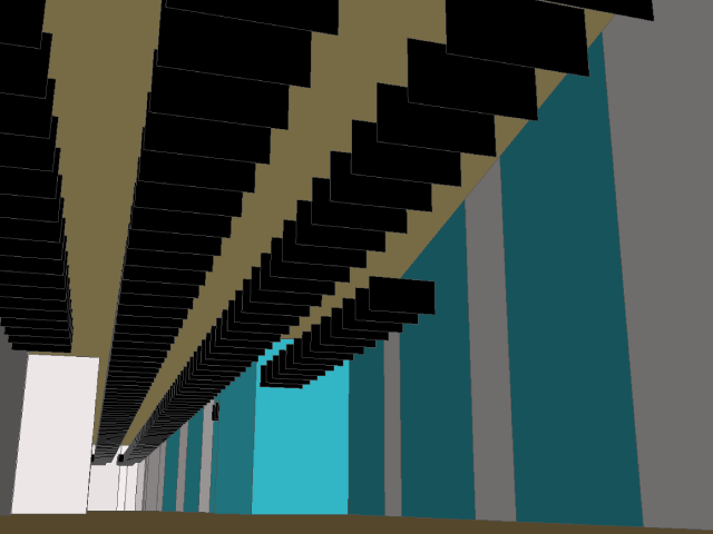 Modele 3D du RDC avec baffles