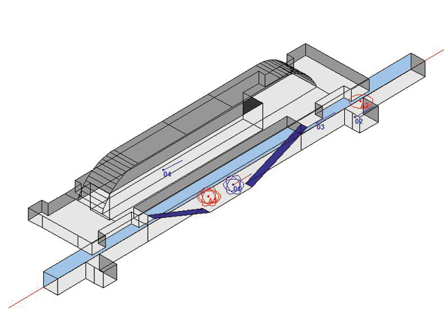 Modèle acoustique de la gare de Bagneux