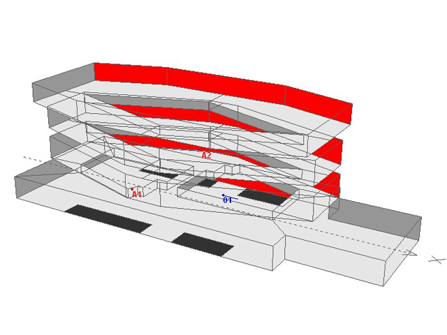 Modèle acoustique de la gare de Montrouge