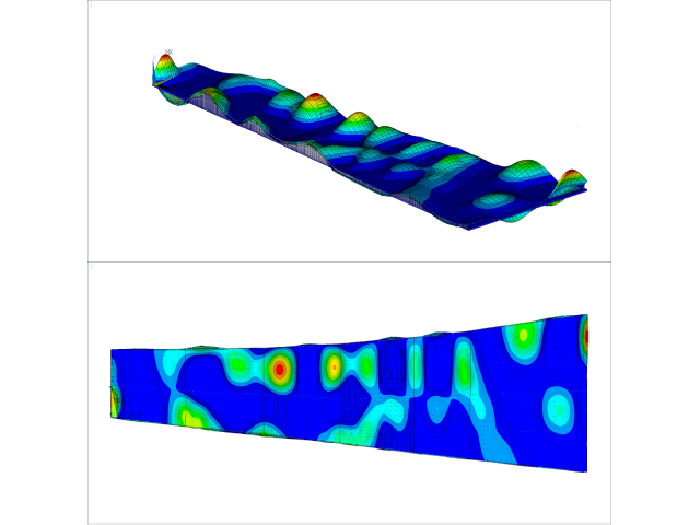 Analyse modale de la dalle de couverture